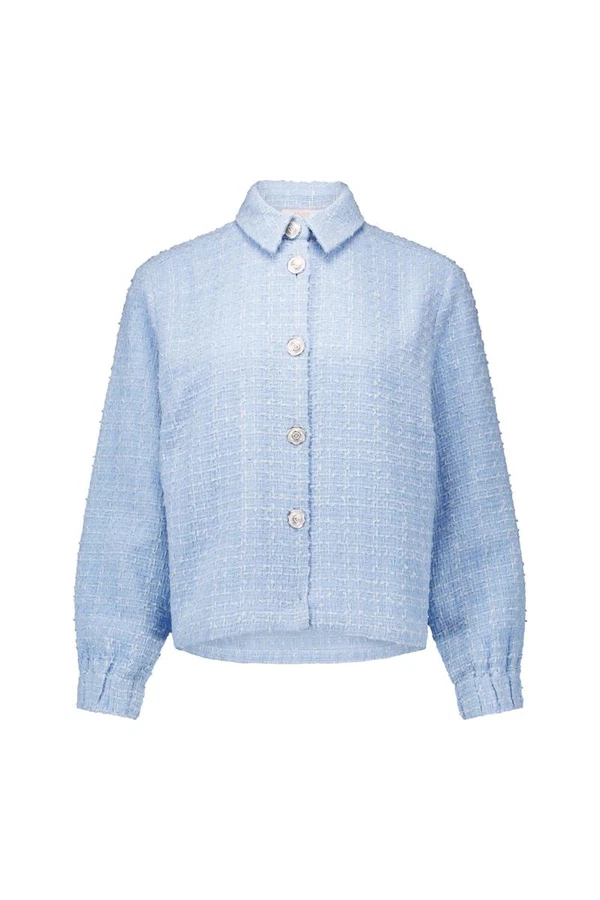 Studio Anneloes Blazer Vieve tweed jacke Blauw 1