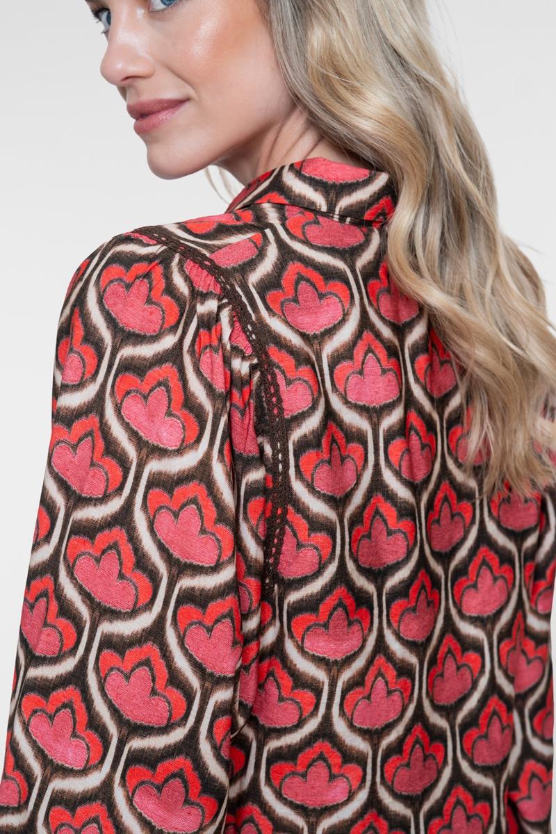Geisha Blouse 63641-20 Rood 3
