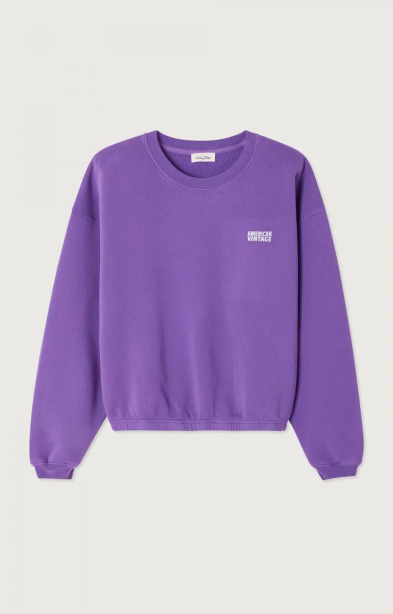 American Vintage Sweater Izubird Paars 1