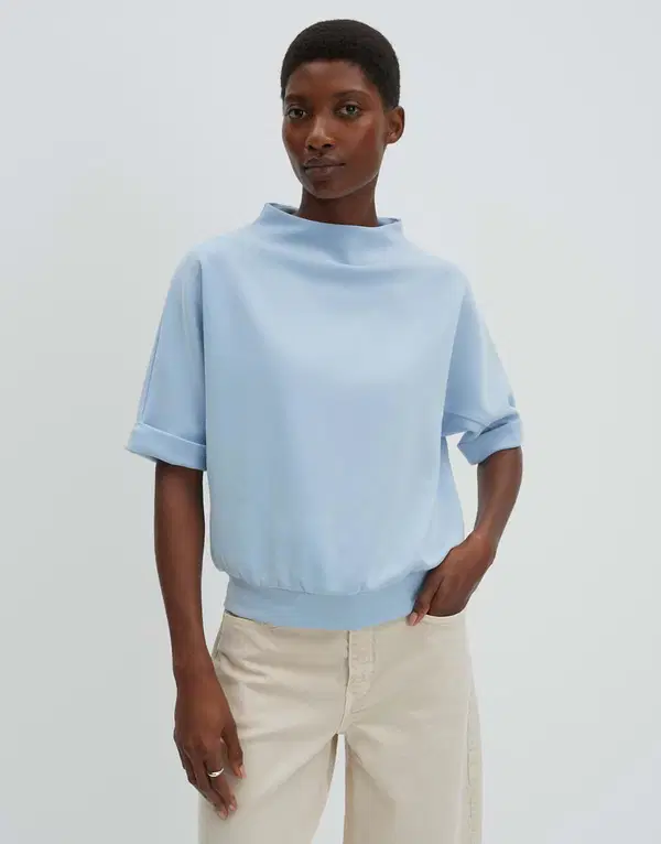 SOMEDAY Sweater Utaliana Detail Blauw 1