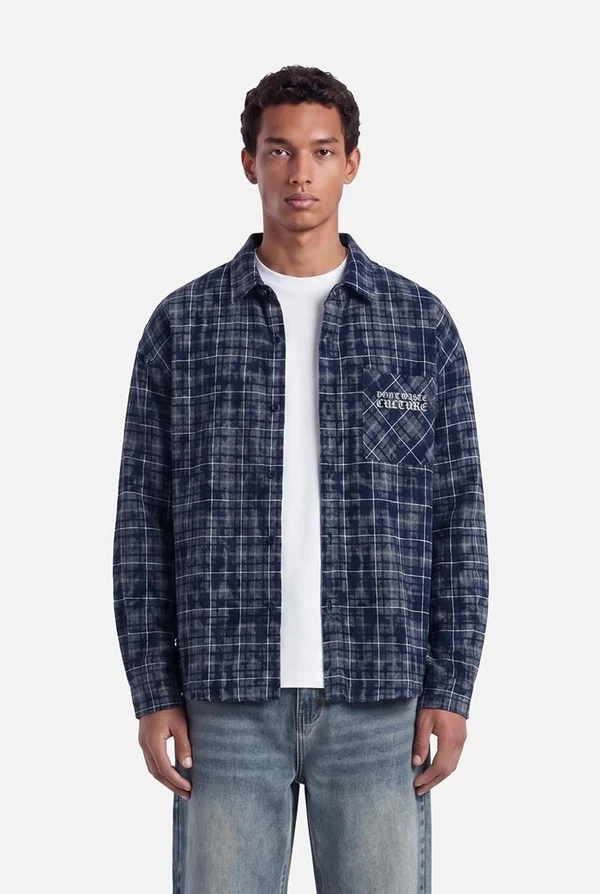 Don't waste culture Overshirt Levi Blauw 1