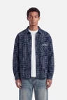 Don't waste culture Overshirt Levi Blauw 1