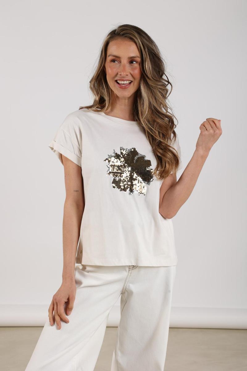 NUKUS T-Shirt Rimona Off-White 3