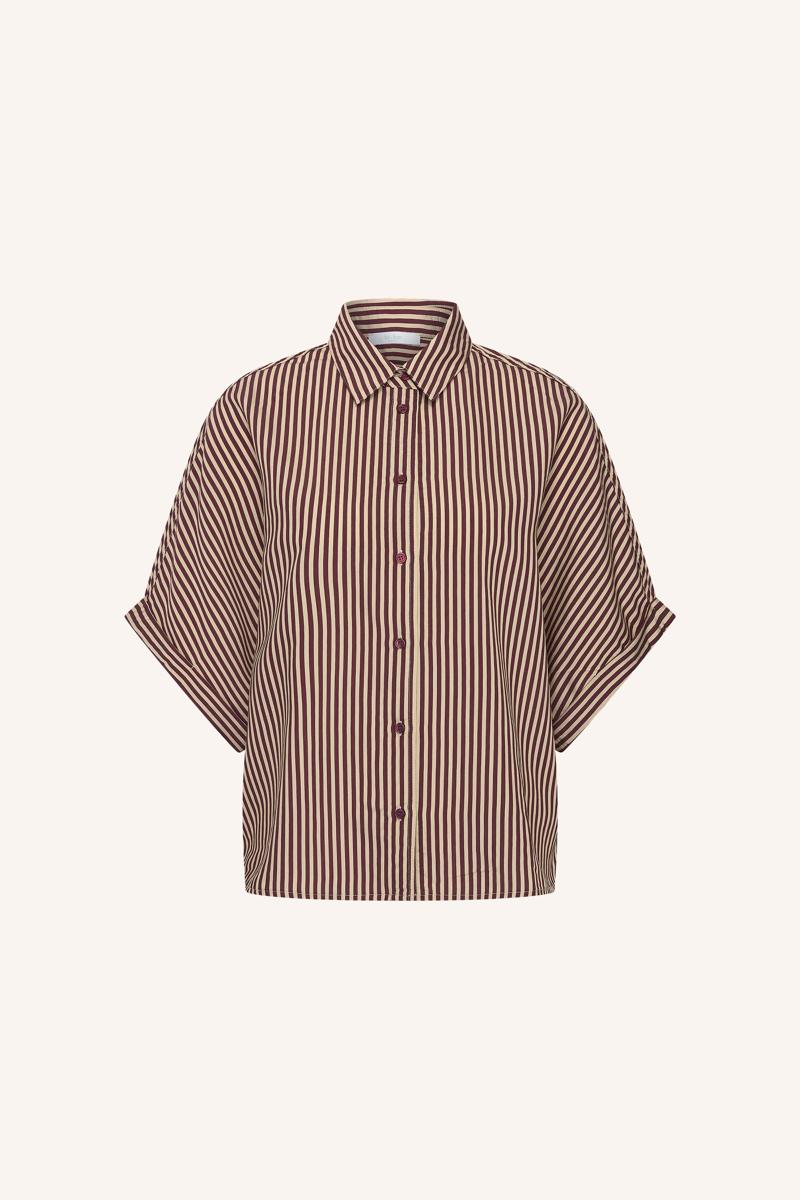 By-Bar Blouse Sunny Stripe Rood 2