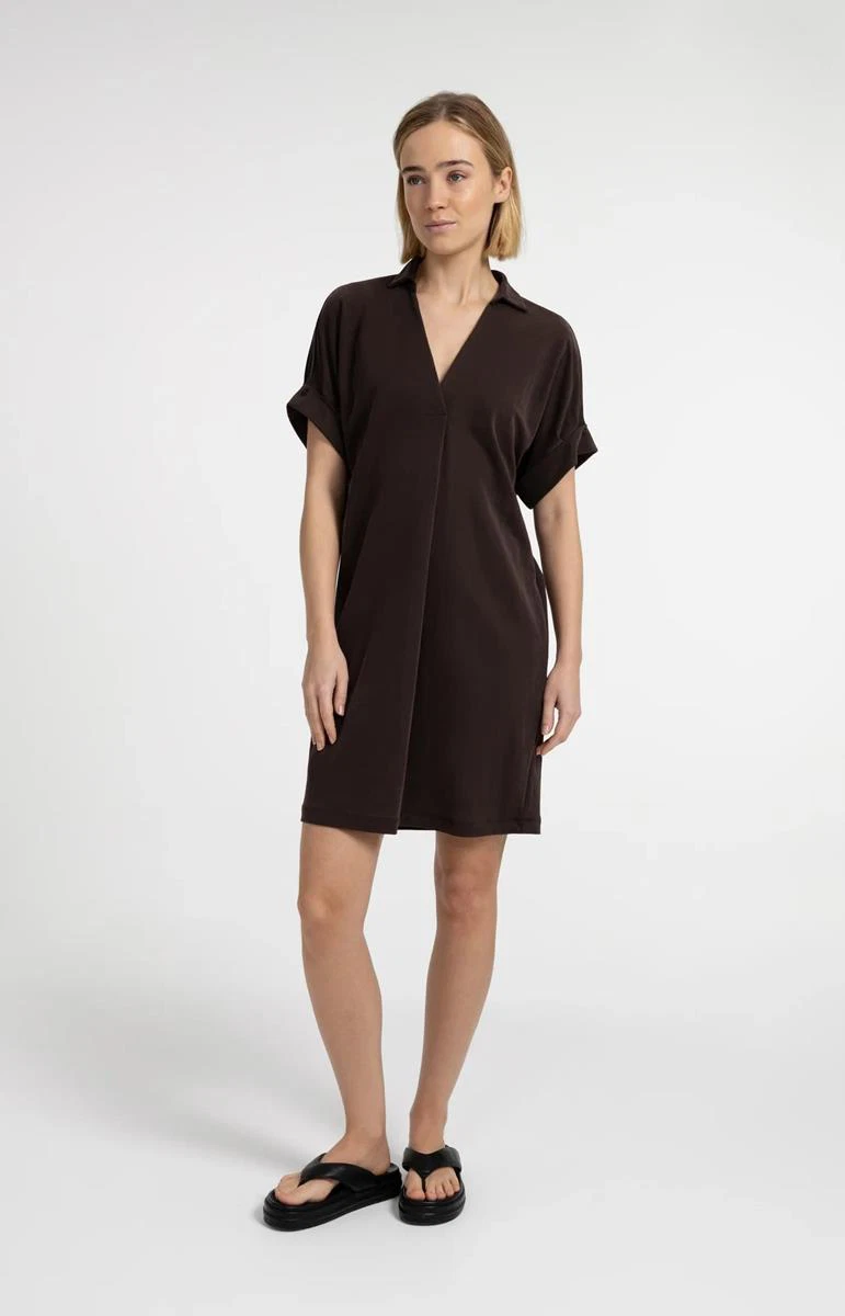 YAYA Jurk 01-609204-606 Bruin 1