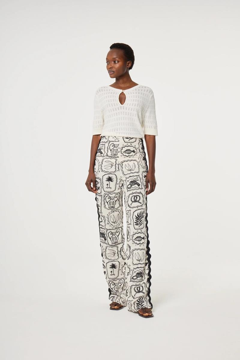 Fabienne Chapot Pantalon Guicho Off-White 1