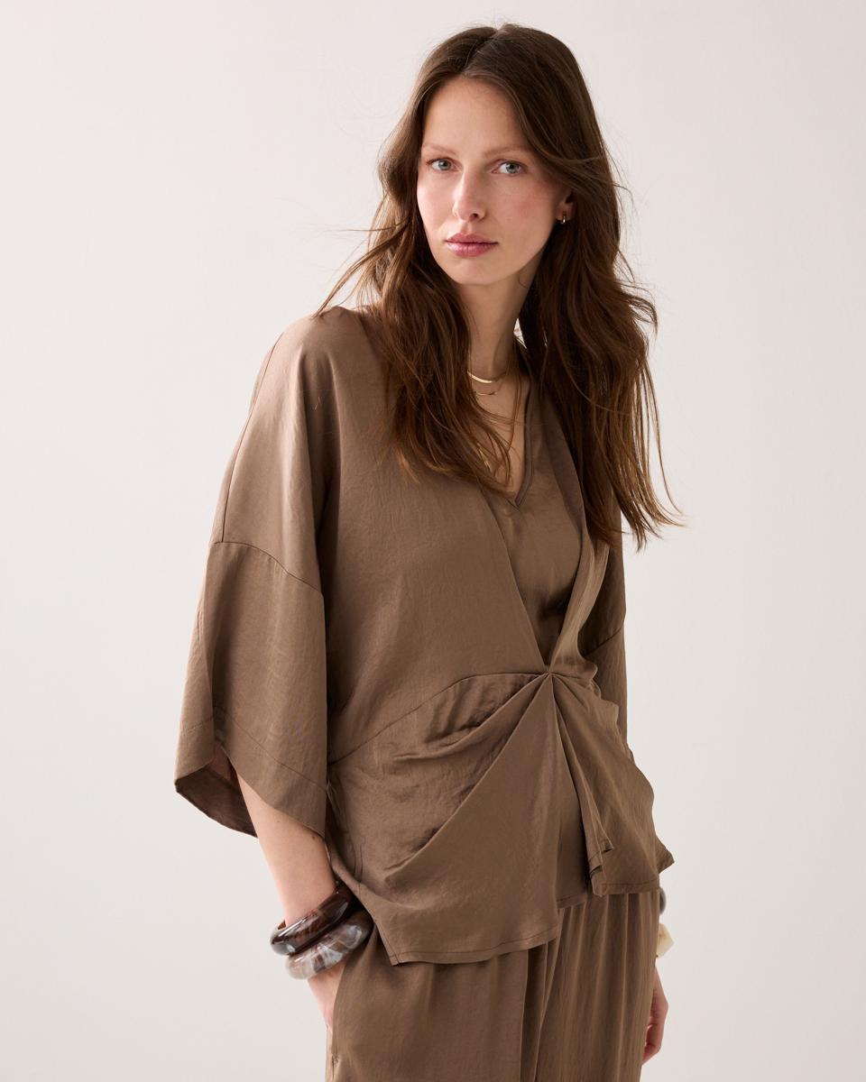 Summum Blouse 2s3506-11817 Taupe 5