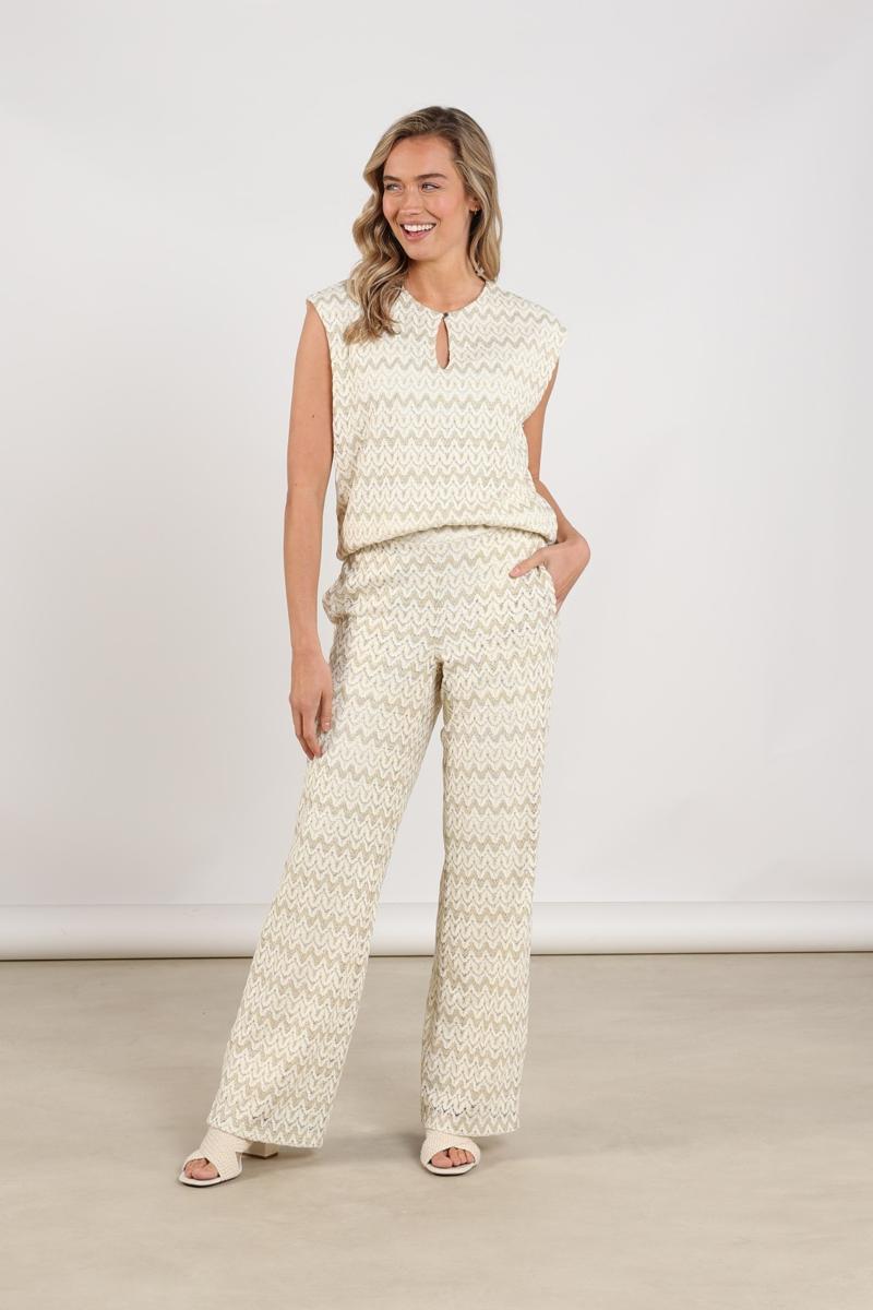 NUKUS Pantalon Vajenne Off-White 5