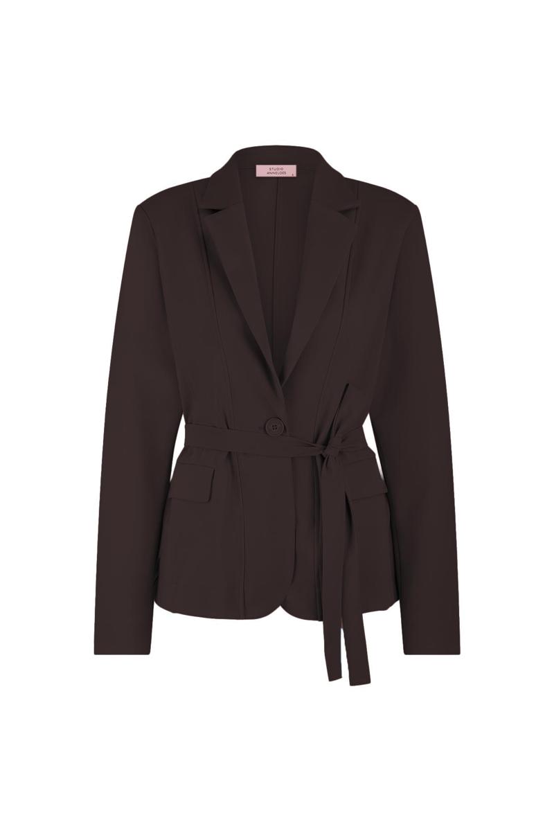 Studio Anneloes Blazer Shiloh bonded bla Bruin 2