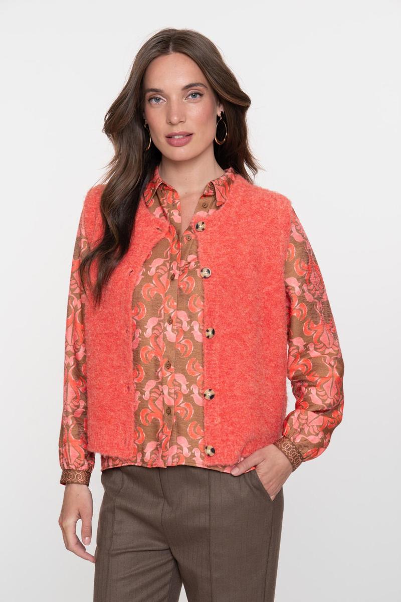 Geisha Gilet 54537-14 Oranje 1