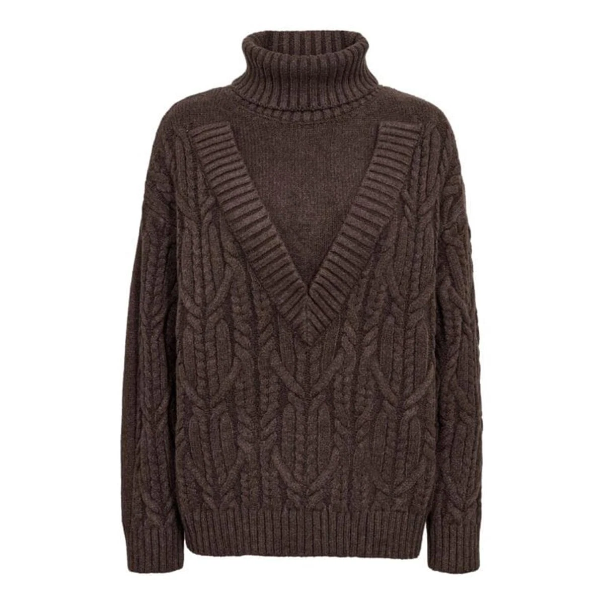 Co'Couture Trui Row Bruin 1