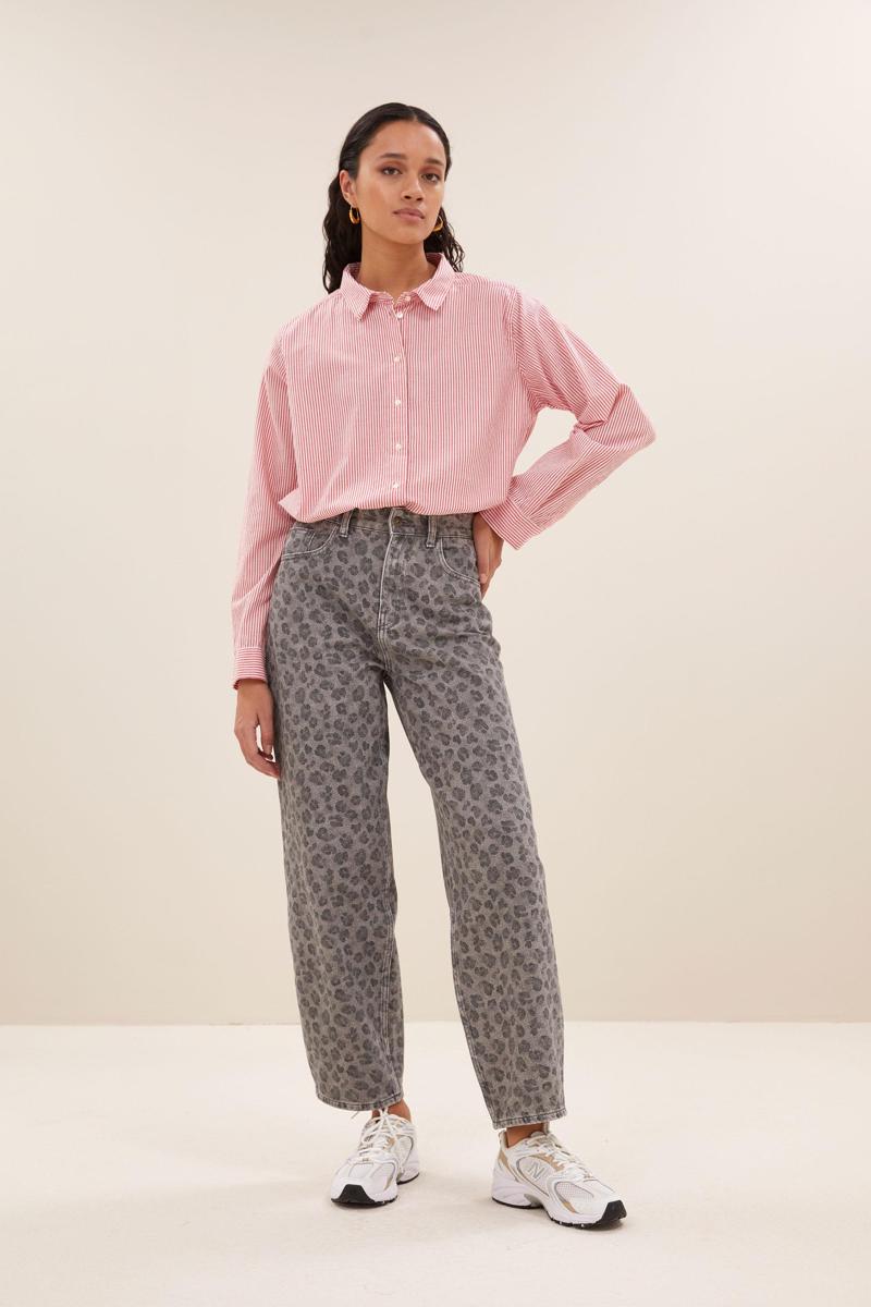 By-Bar Jeans Lew Cheetah Pants Grijs 1