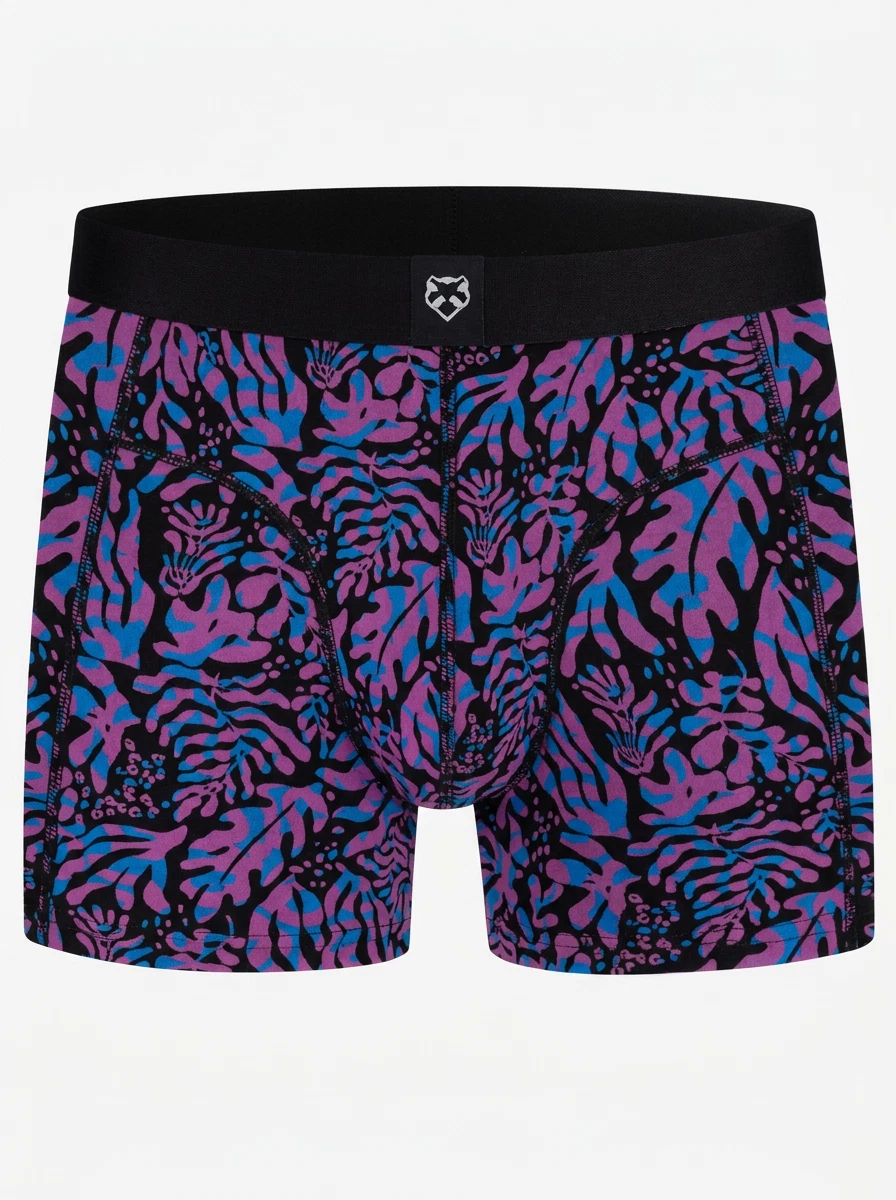 A-dam Boxershort Black Leafs Zwart 1