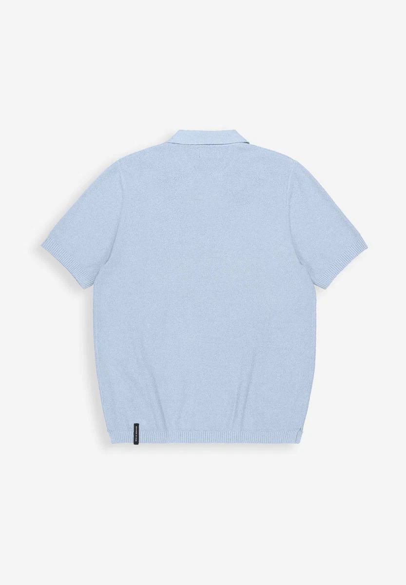 Butcher of Blue Polo Boucle Blauw 4