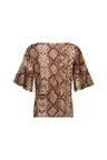 Studio Anneloes T-Shirt Vajen snake top Bruin 4