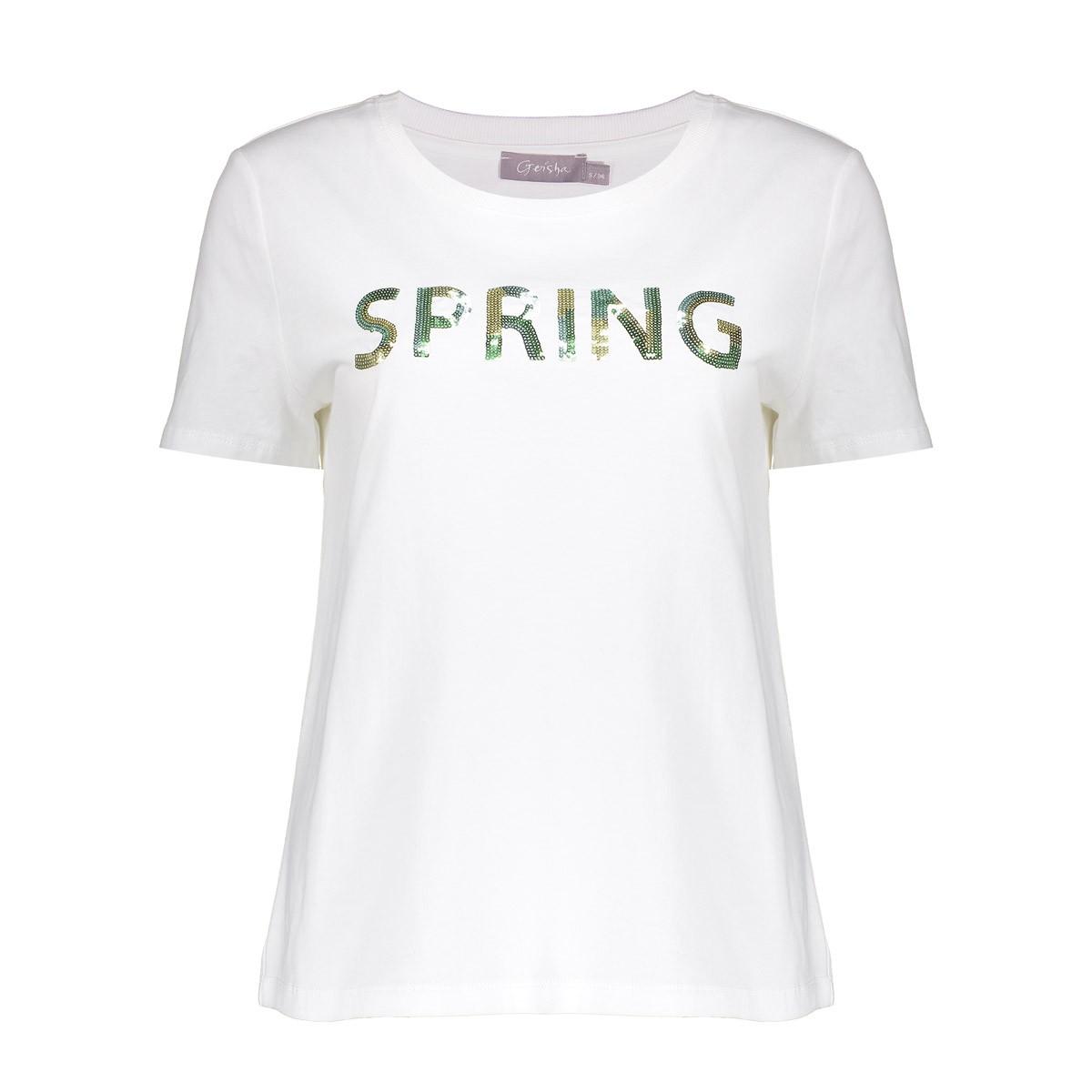 Geisha T-Shirt 62376-41 Off-White 3