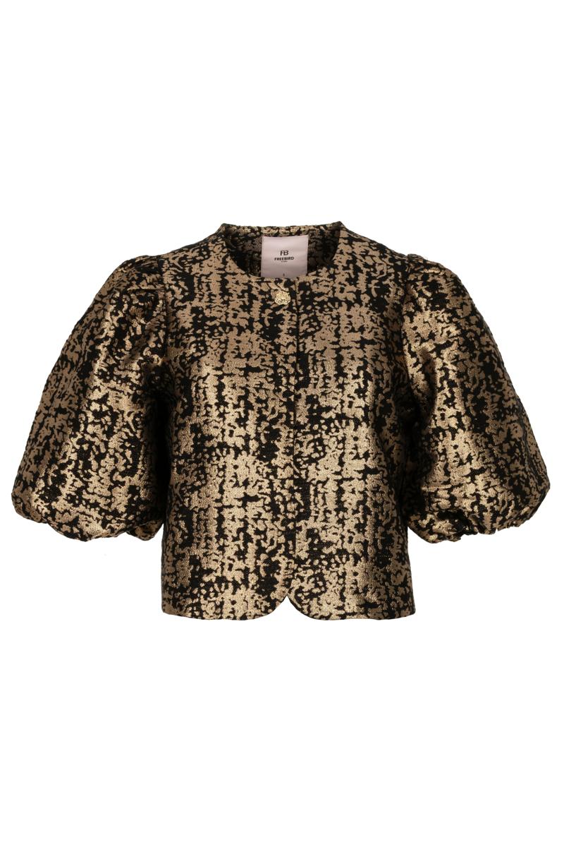 Freebird Blouse Livia F-Wv-Jaquar Goud 1