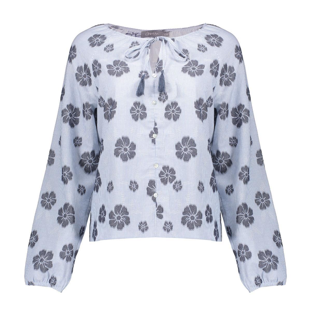 Geisha Blouse 63213-20 Blauw 2