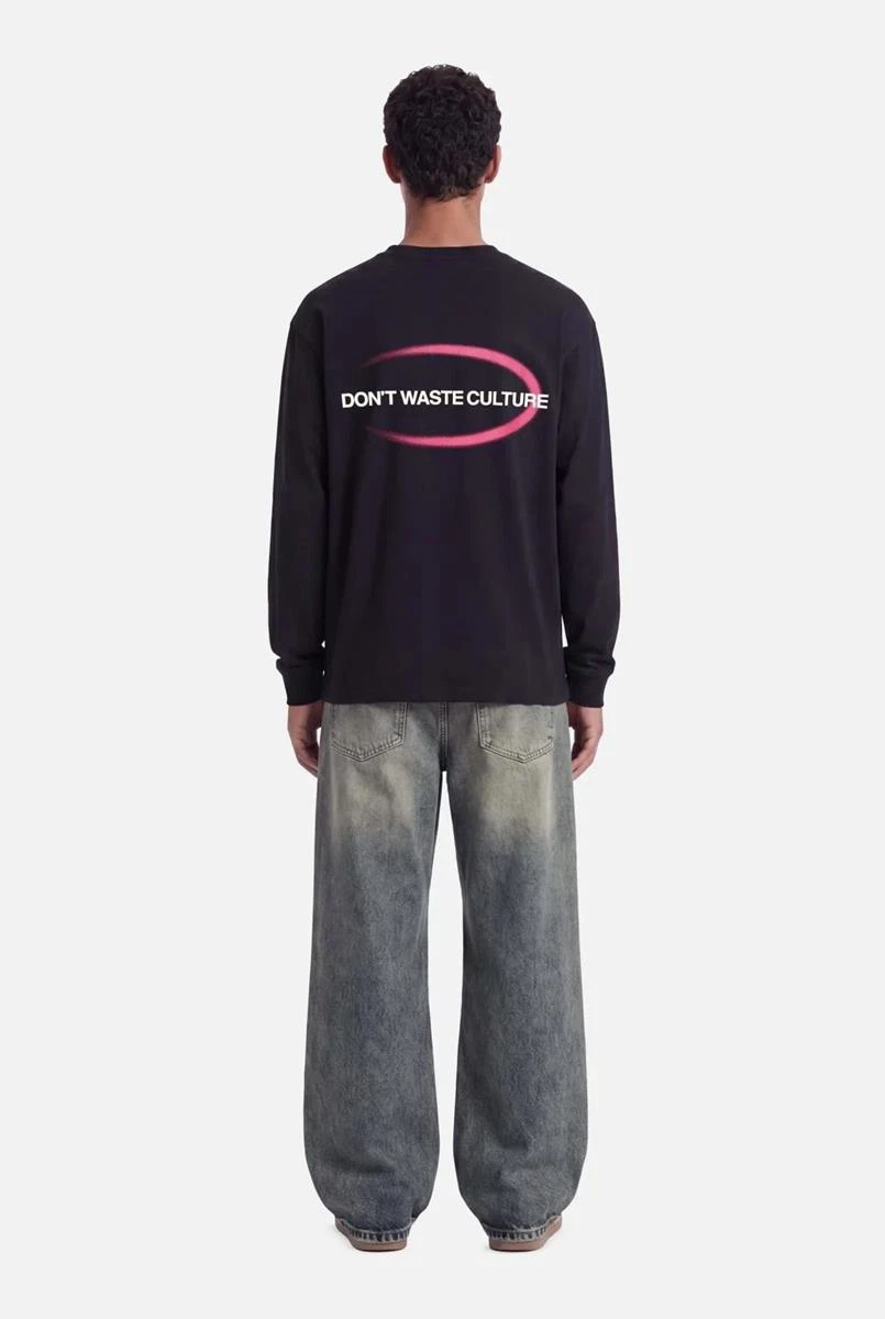 Don't waste culture Sweater Tavi Zwart 1