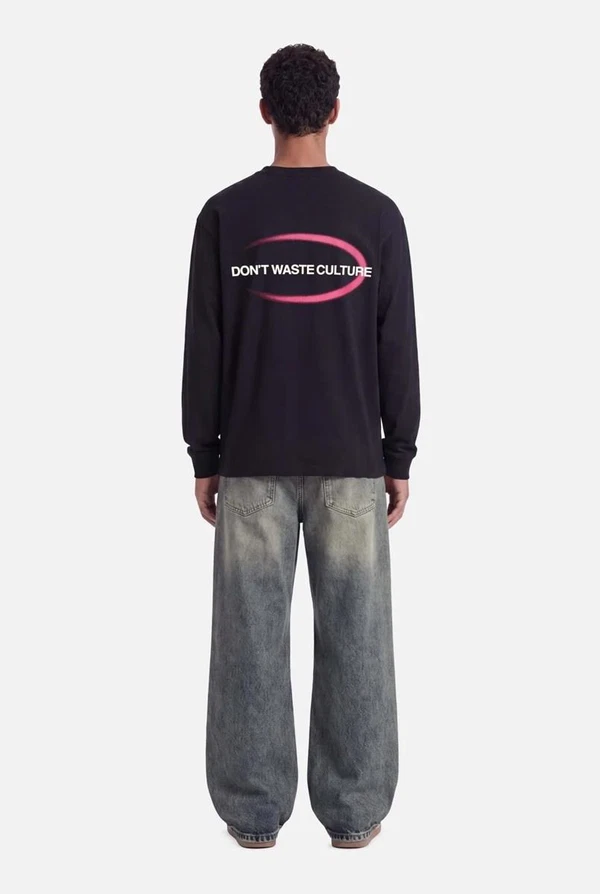 Don't waste culture Sweater Tavi Zwart 1