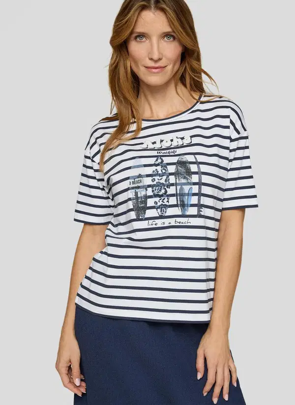 Rabe T-Shirt 56-121369 Blauw 1