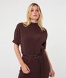 EsQualo Jurk F26.18515 Bruin 3