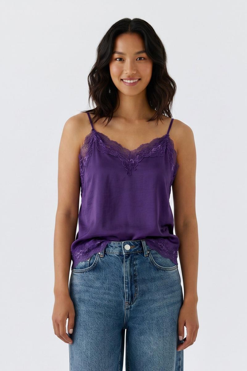 Oui Blouse 0099616 Paars 3