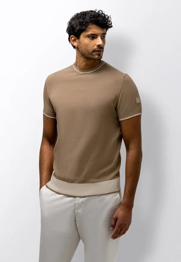 State of Art T-Shirt 351-16100 Beige 1