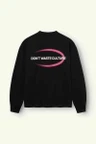 Don't waste culture Sweater Tavi Zwart 2