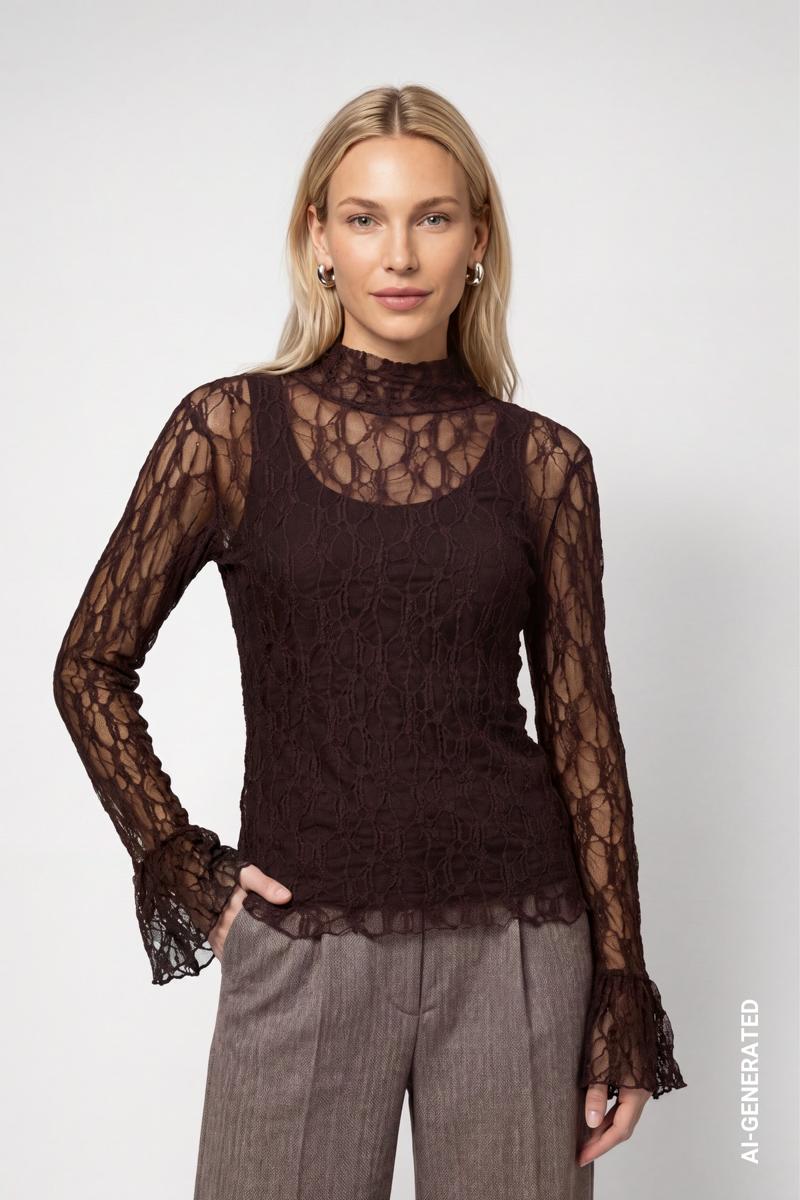 Monari Longsleeve 810489 Bruin 1