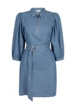 Aaiko Jurk SEMIRA STRIPE CO Blauw 1