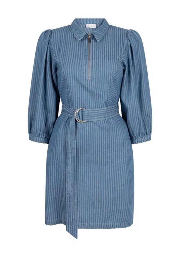 Aaiko Jurk SEMIRA STRIPE CO Blauw 1