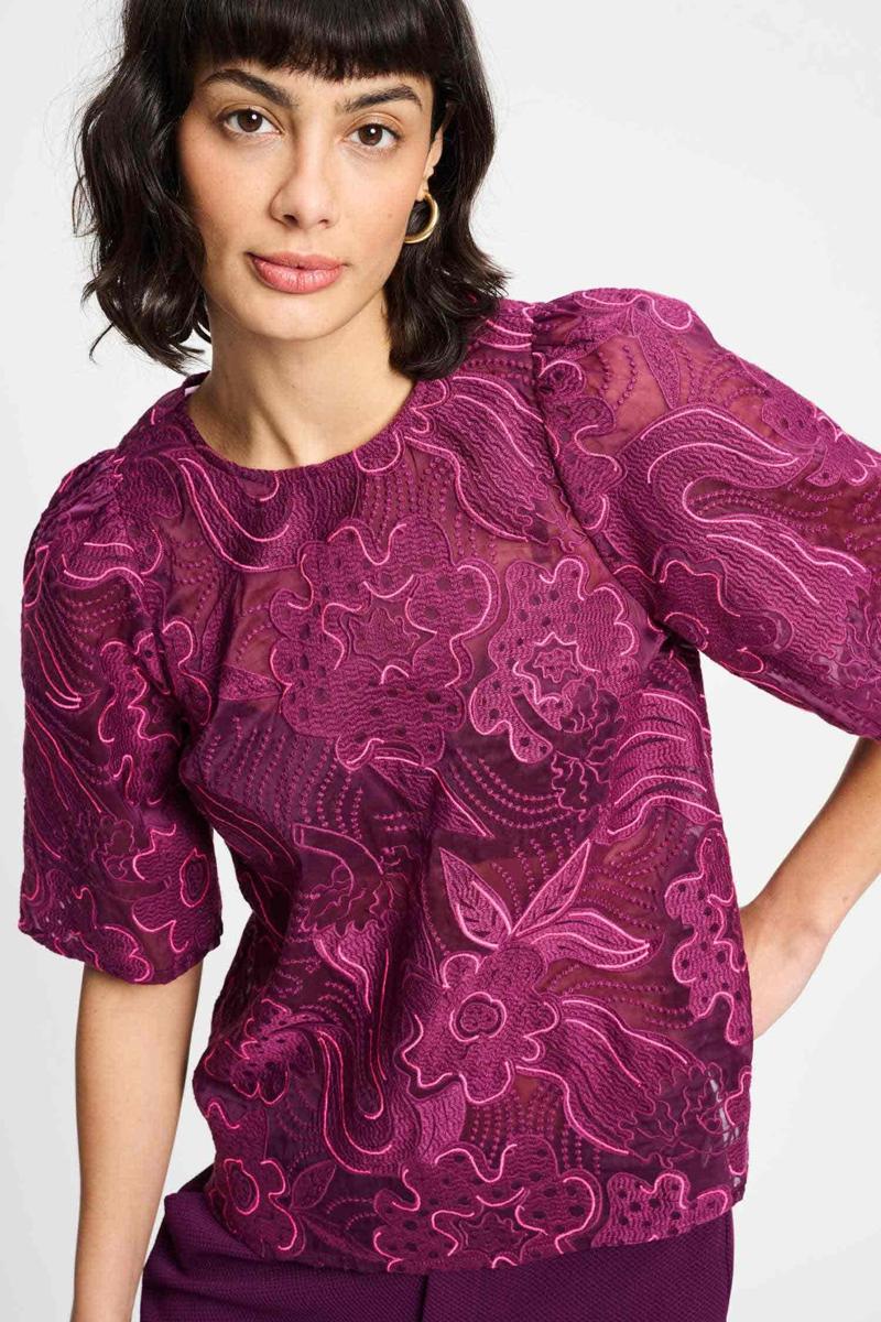 POM Amsterdam Blouse SP9337 Paars 2