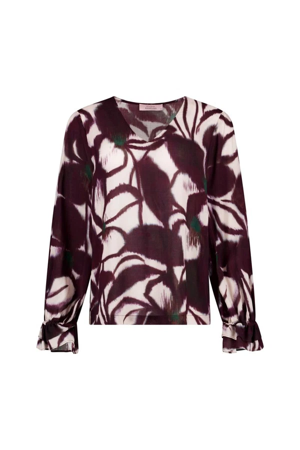 Studio Anneloes Blouse Paula flower top Paars 1
