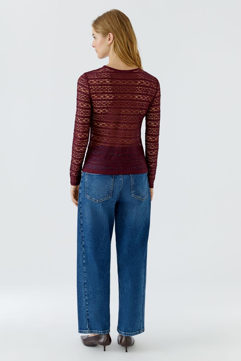 Oui T-Shirt 0099899 Rood 4
