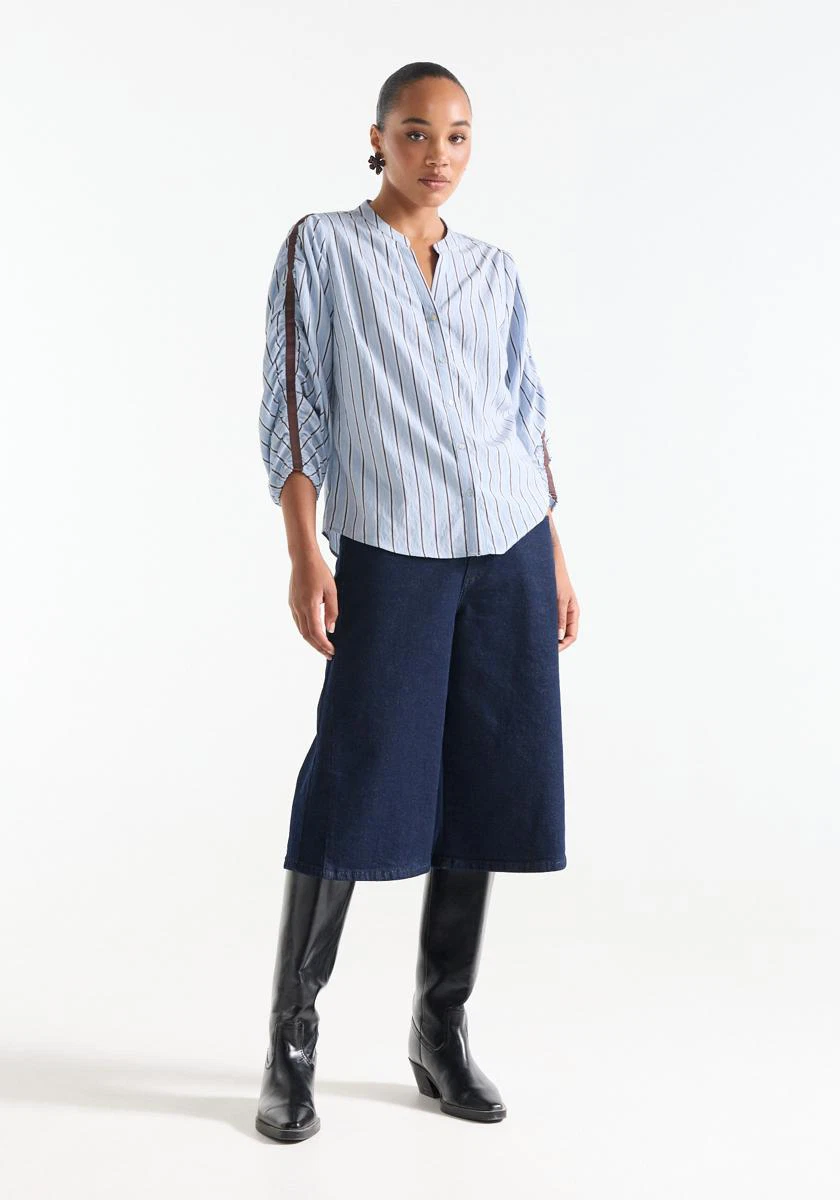 Jansen Amsterdam Blouse LEAH W26 Blauw 5