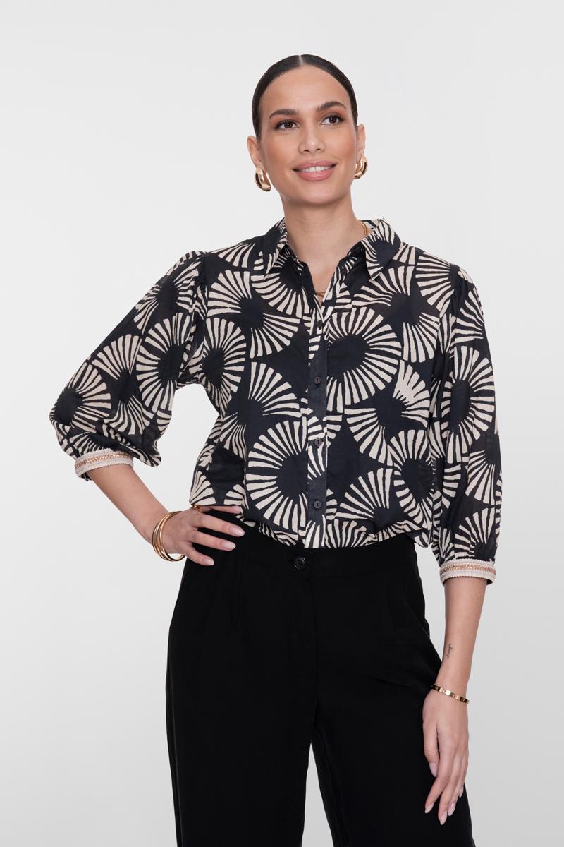 Geisha Blouse 63208-20 Zwart 1