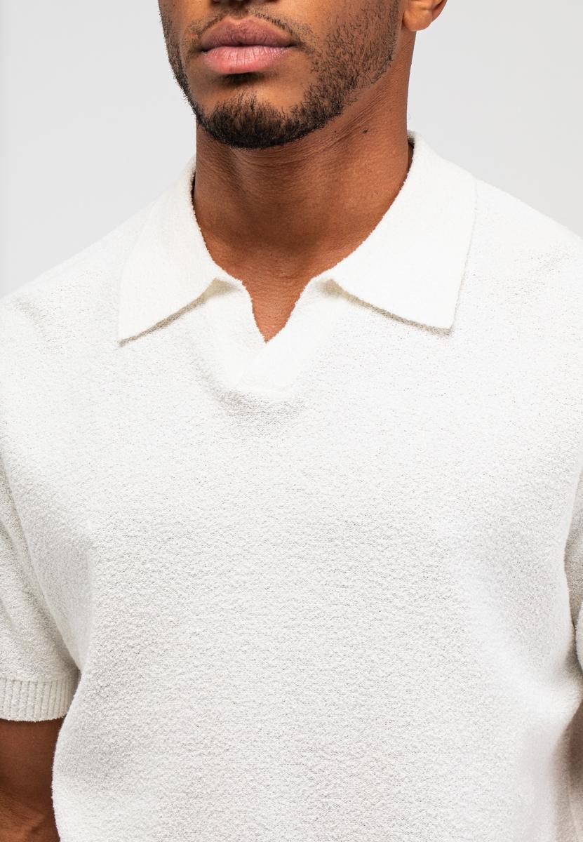 Butcher of Blue Polo Boucle Wit 5