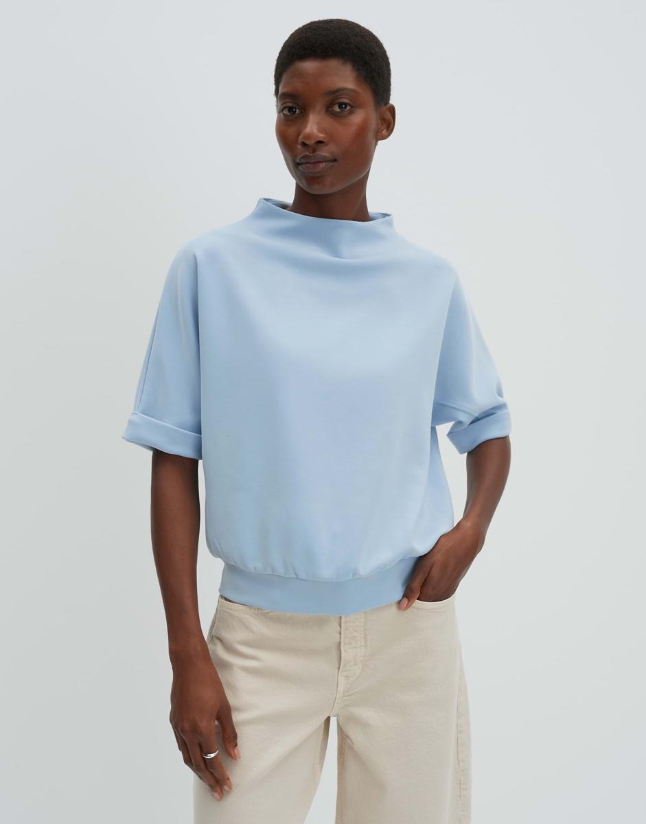 SOMEDAY Sweater Utaliana Detail Blauw 4