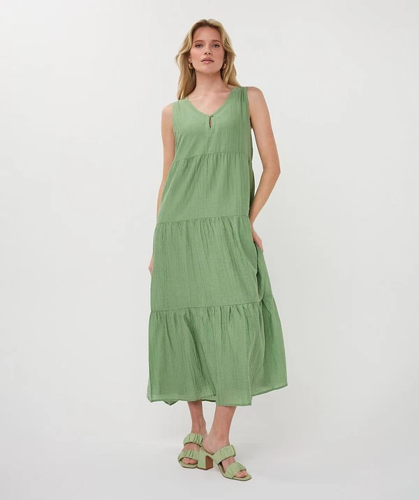 EsQualo Jurk HS26.14214 Groen 1