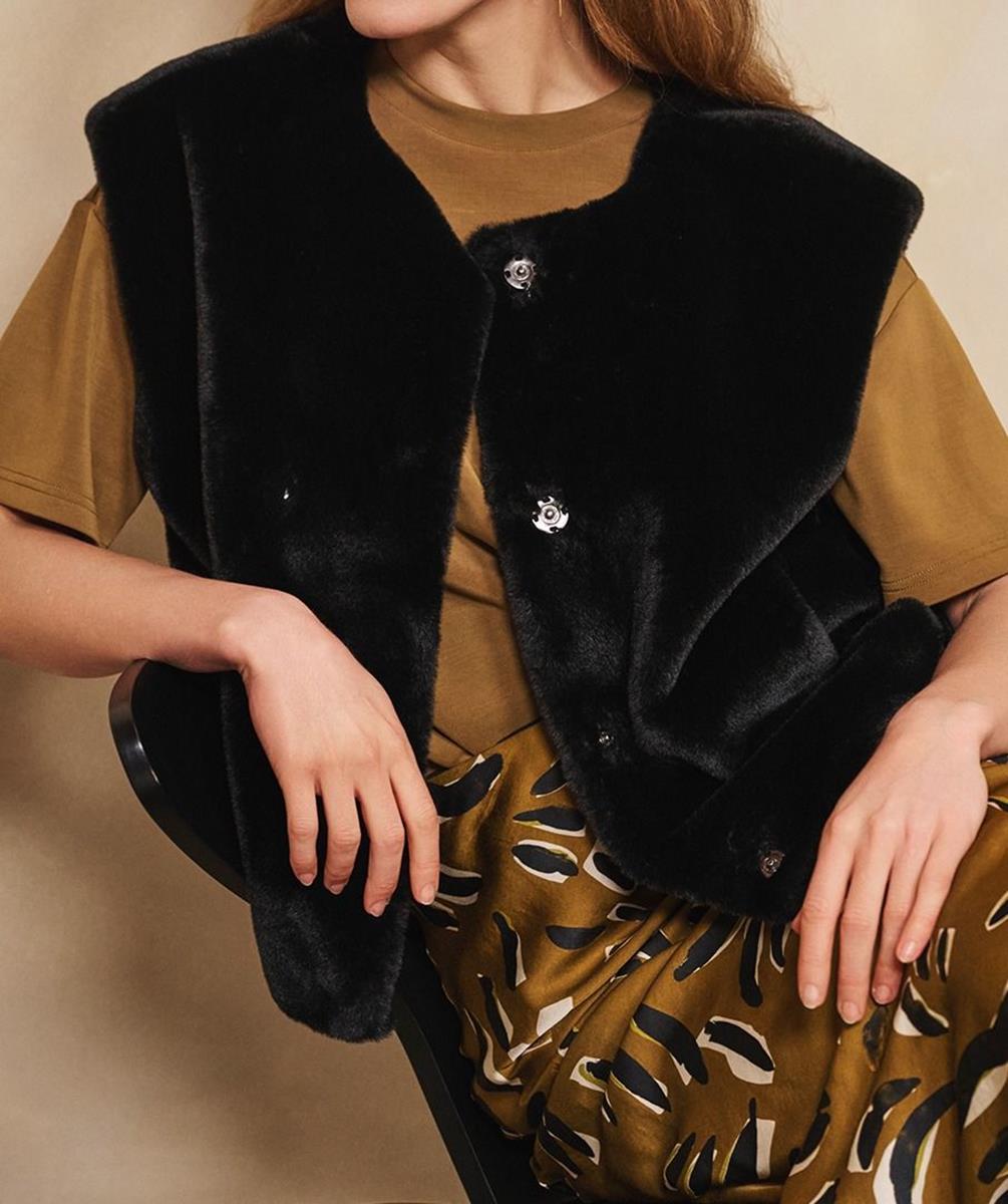 EsQualo Gilet F25.37500 Zwart 5