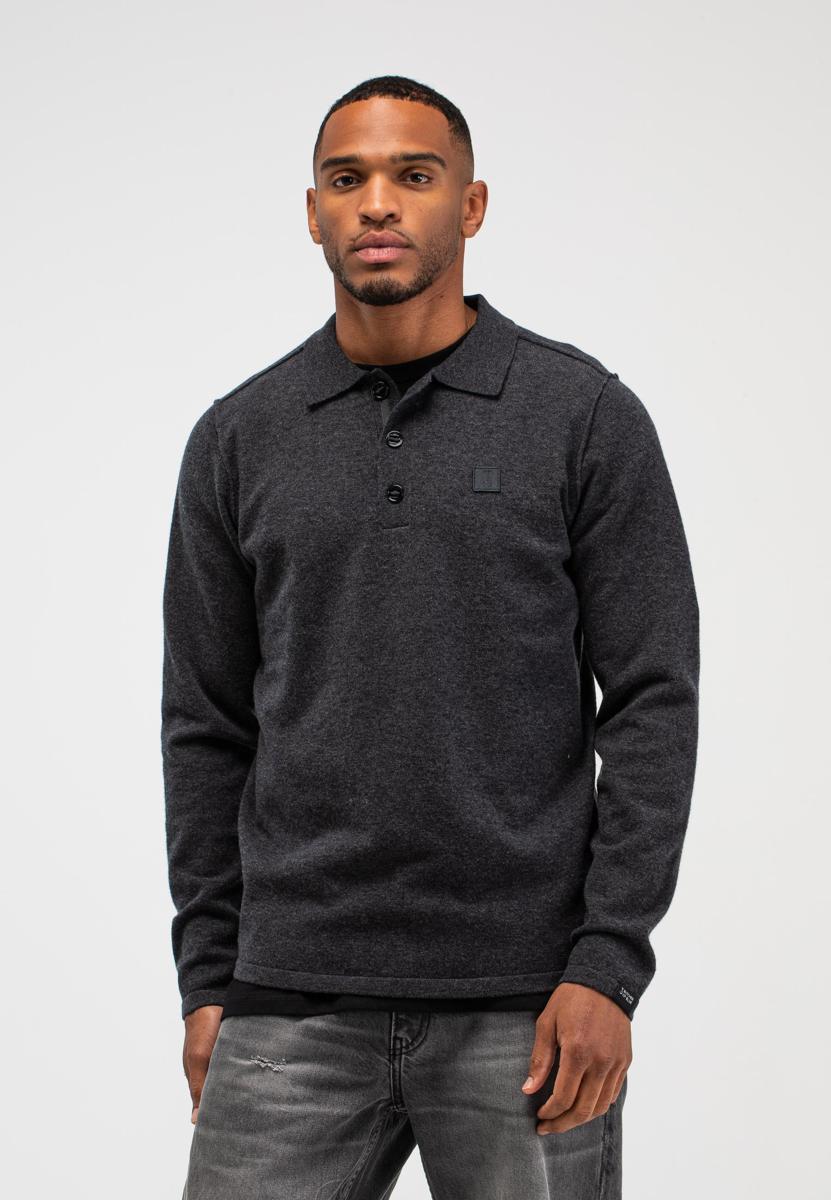 Butcher of Blue Trui Clifden Polo Grijs 1