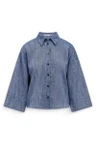 Label DOT Blouse Amber Blauw 2