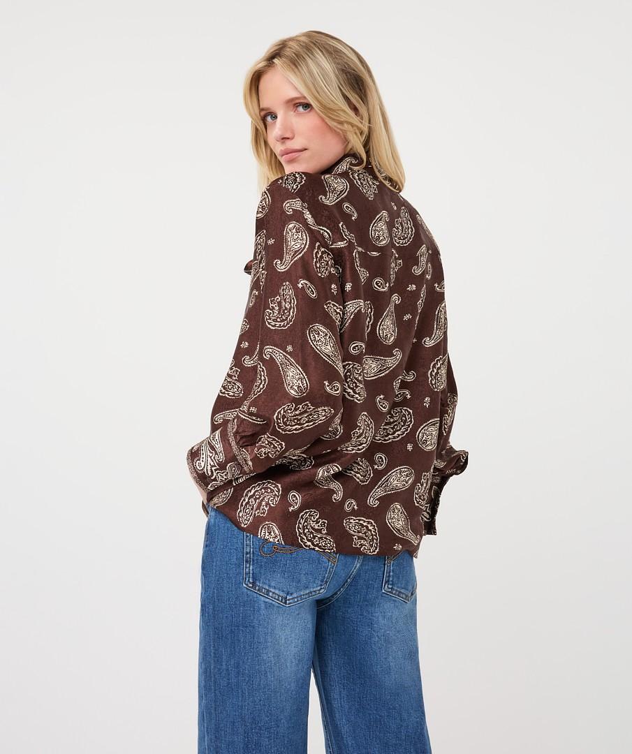 EsQualo Blouse F26.14505 Bruin 3