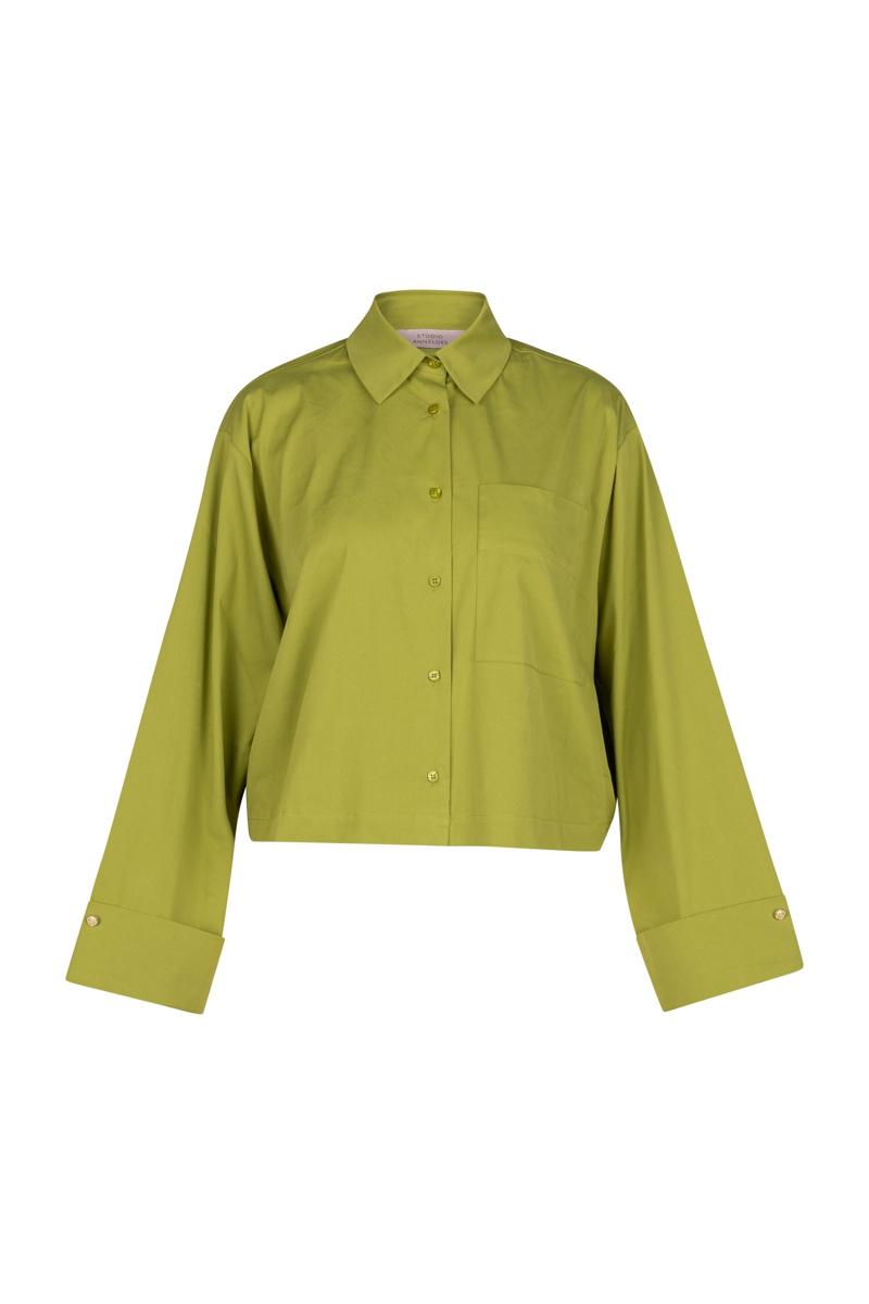 Studio Anneloes Blouse Erina Poplin Groen 2