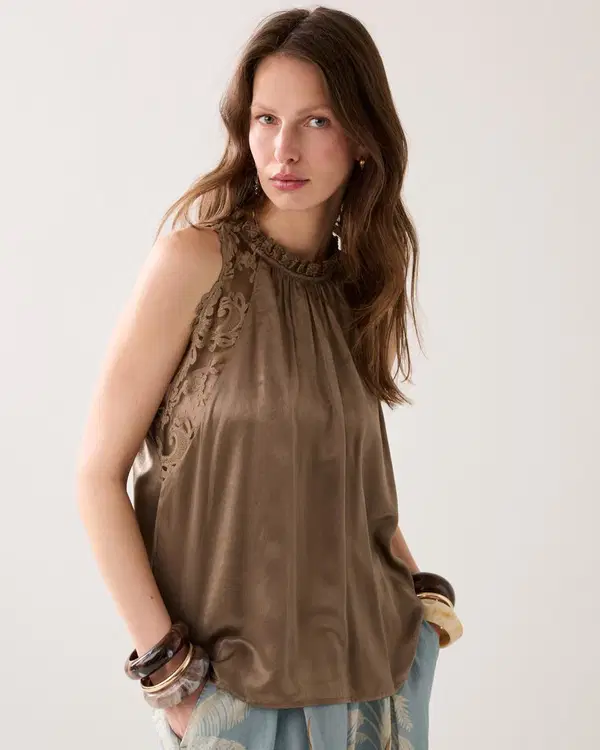Summum Top 2s3468-12464 Taupe 1