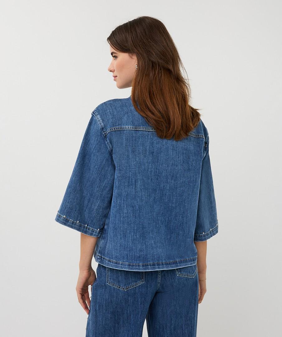 EsQualo Blouse SP26.12016 Blauw 3