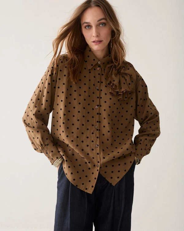 Summum Blouse 2s3602-12545 Bruin 1