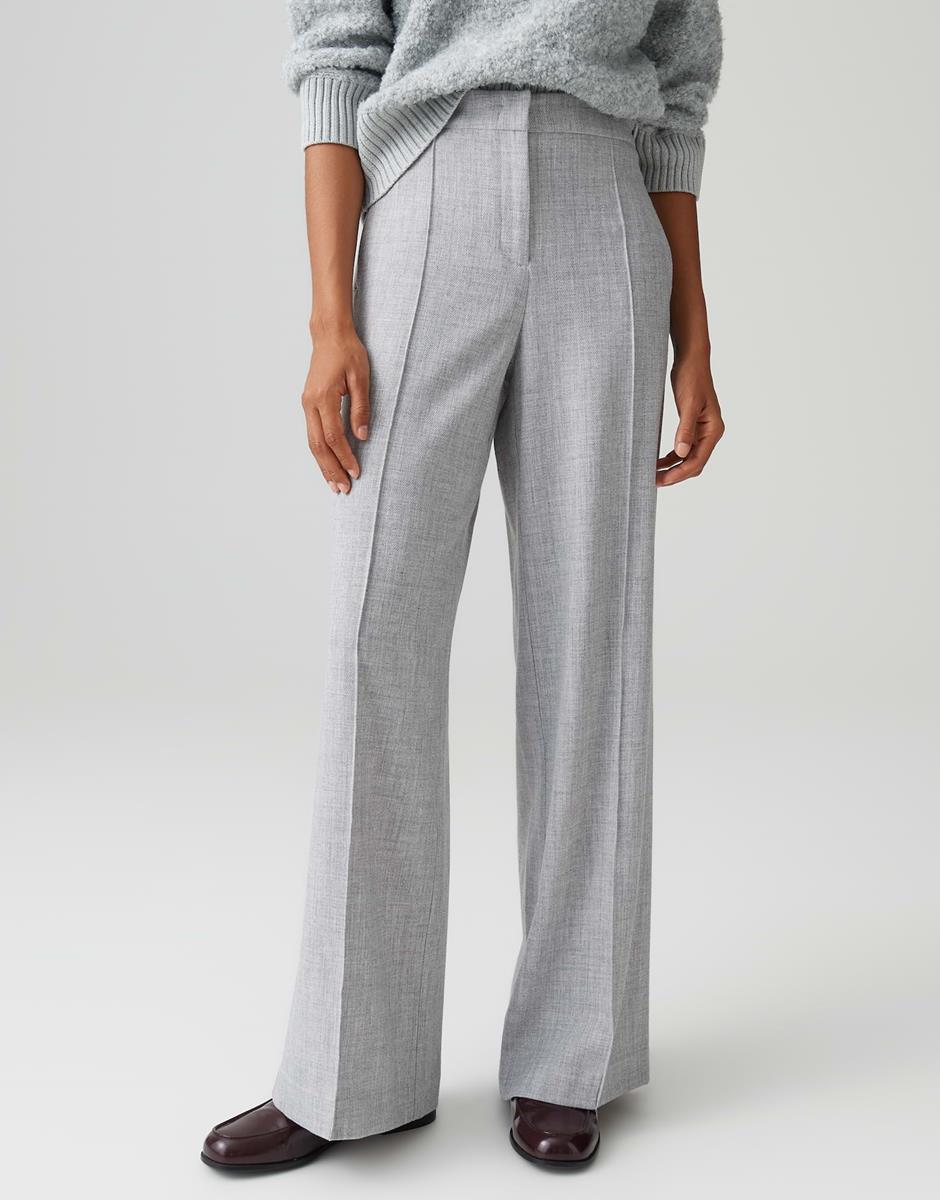 OPUS Pantalon Maiga Cozy Grijs 1