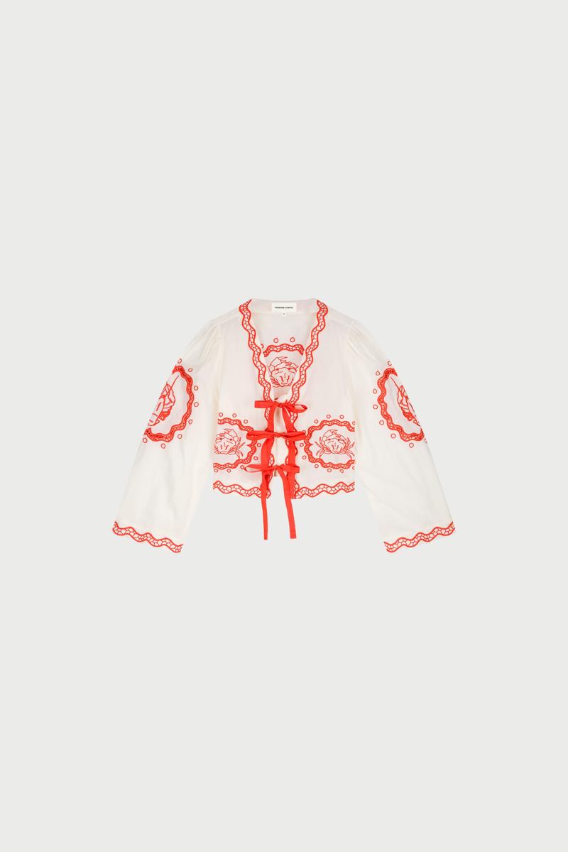 Fabienne Chapot Blouse Serviette Off-White 2